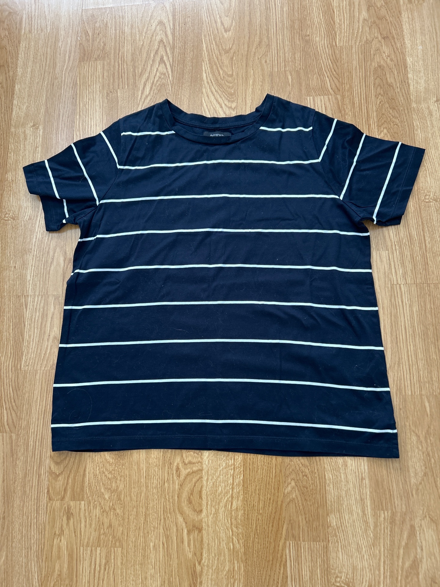 Marks&Spencer Navy and White Stripe T Shirt size 14