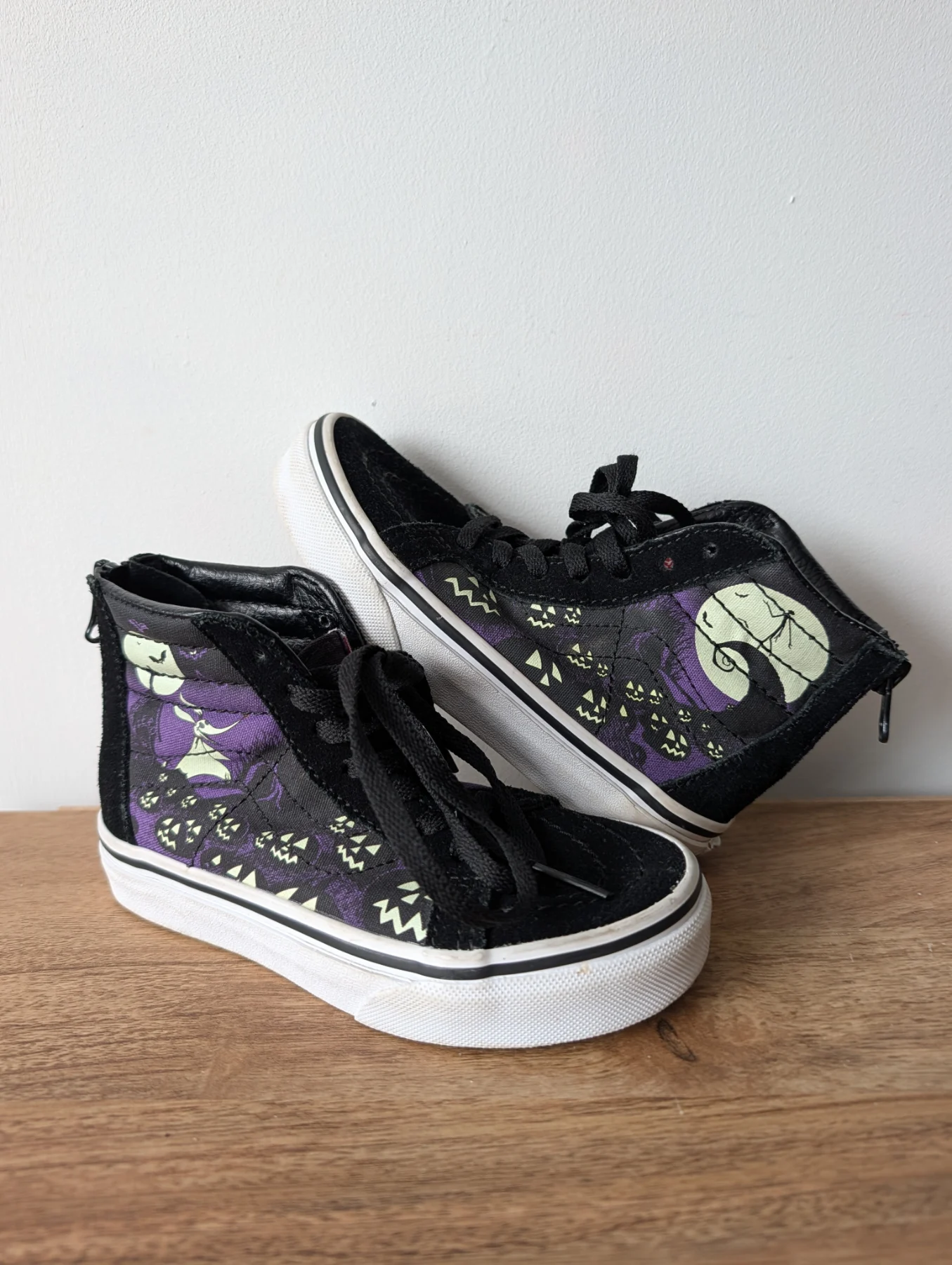 Vans Halloween SK8 hi top nightmare before Christmas children's trainers sneakers 10