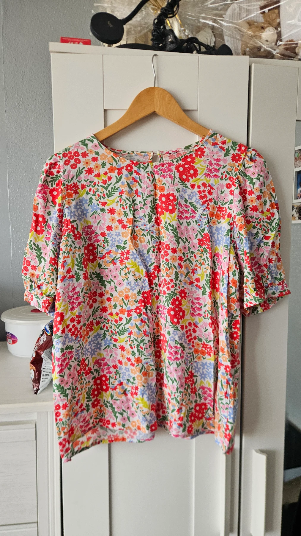 A colourful flower top size 14 from M&S