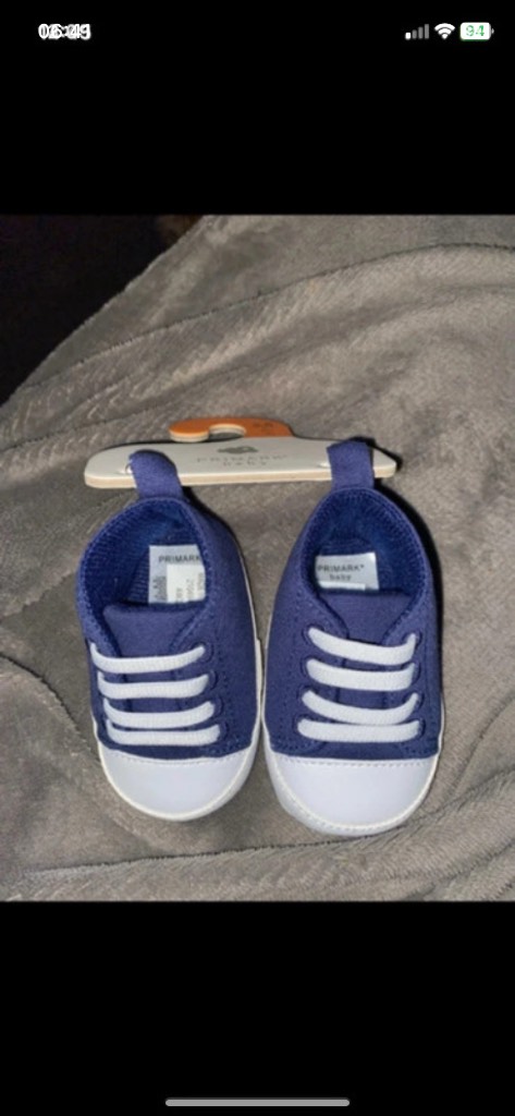 Babies navy shoes