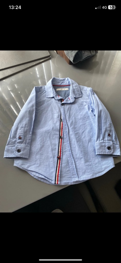 Baby boys blue shirt