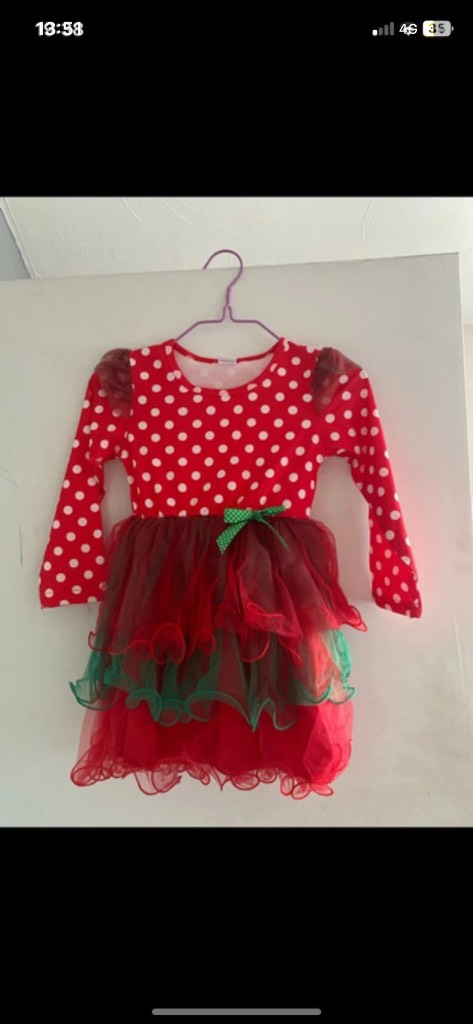 Girls polka dot print dress