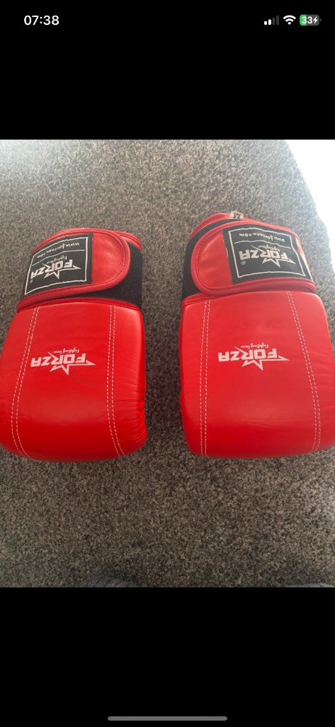 Res leather punching gloves
