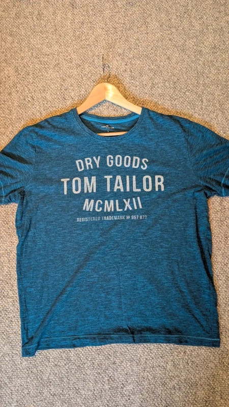 Tom Tailor blue marl t-shirt — size L