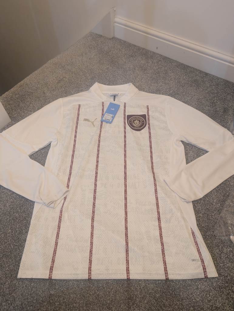 Manchester City Puma 1/4 zip pre match top Medium men