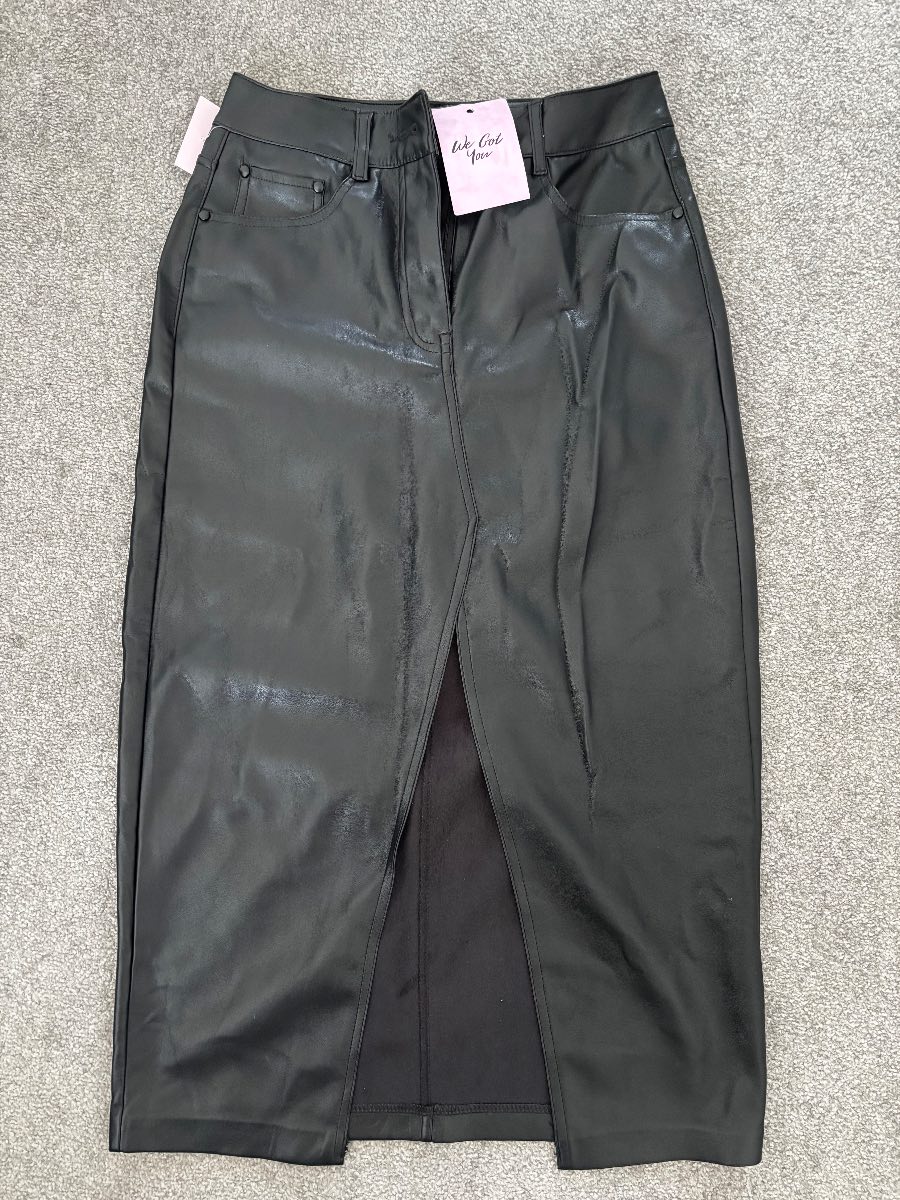 Drole de copine Paris faux leather skirt