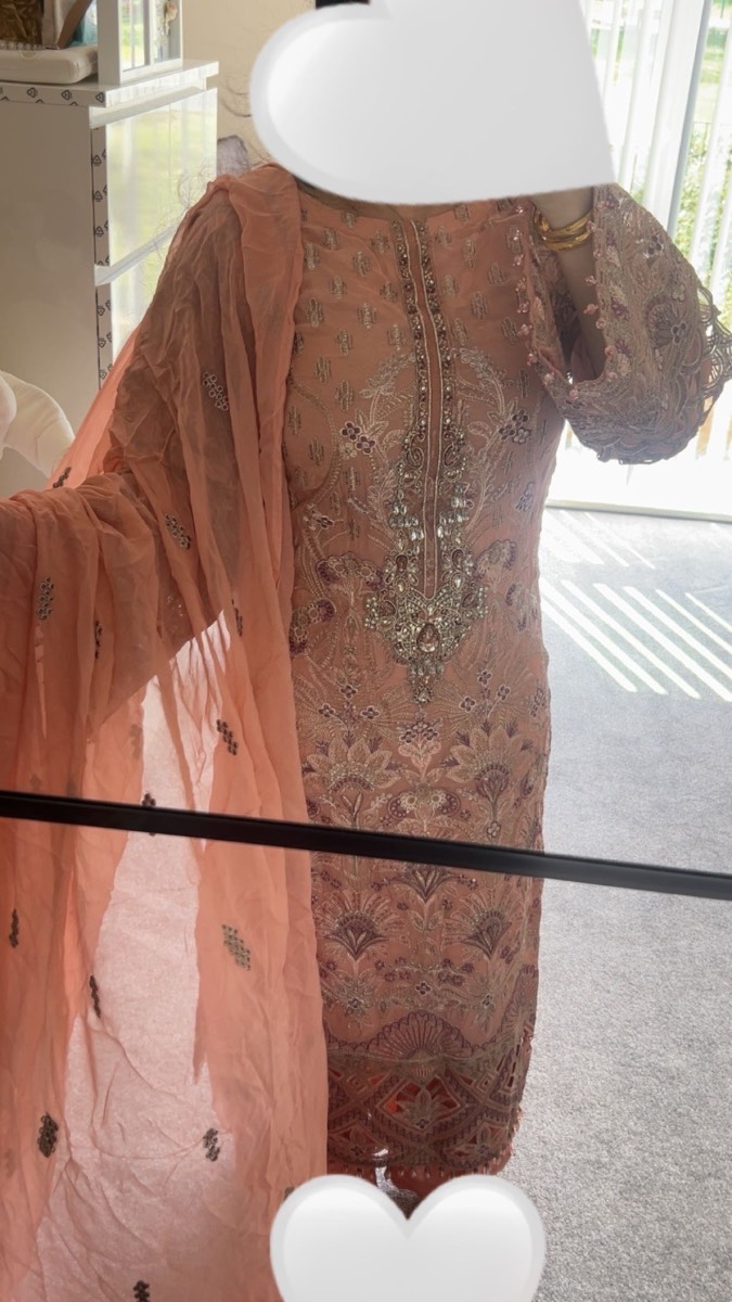 Pakistani pink suit