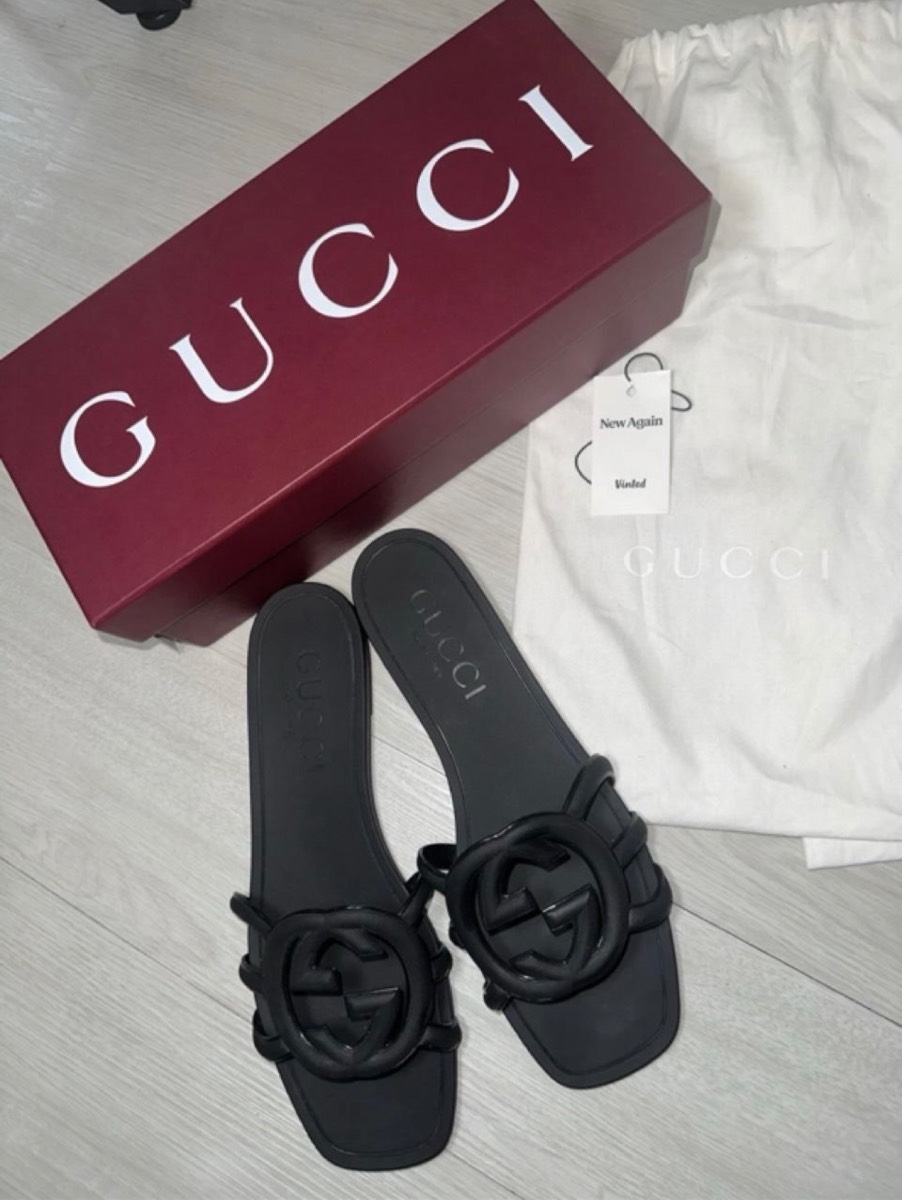 Gucci black women sliders