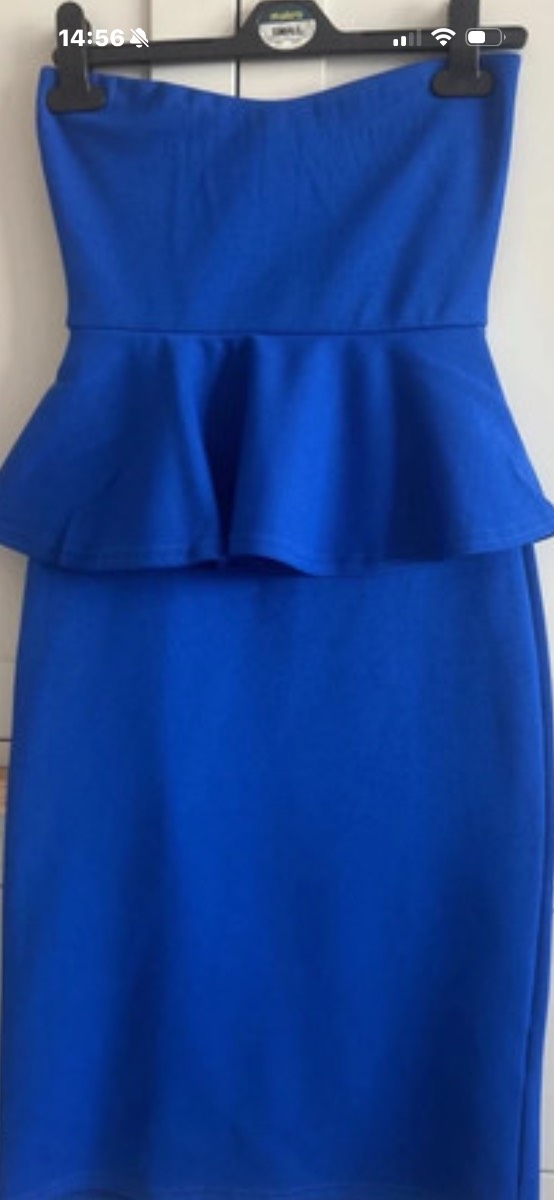 Blue body con dress