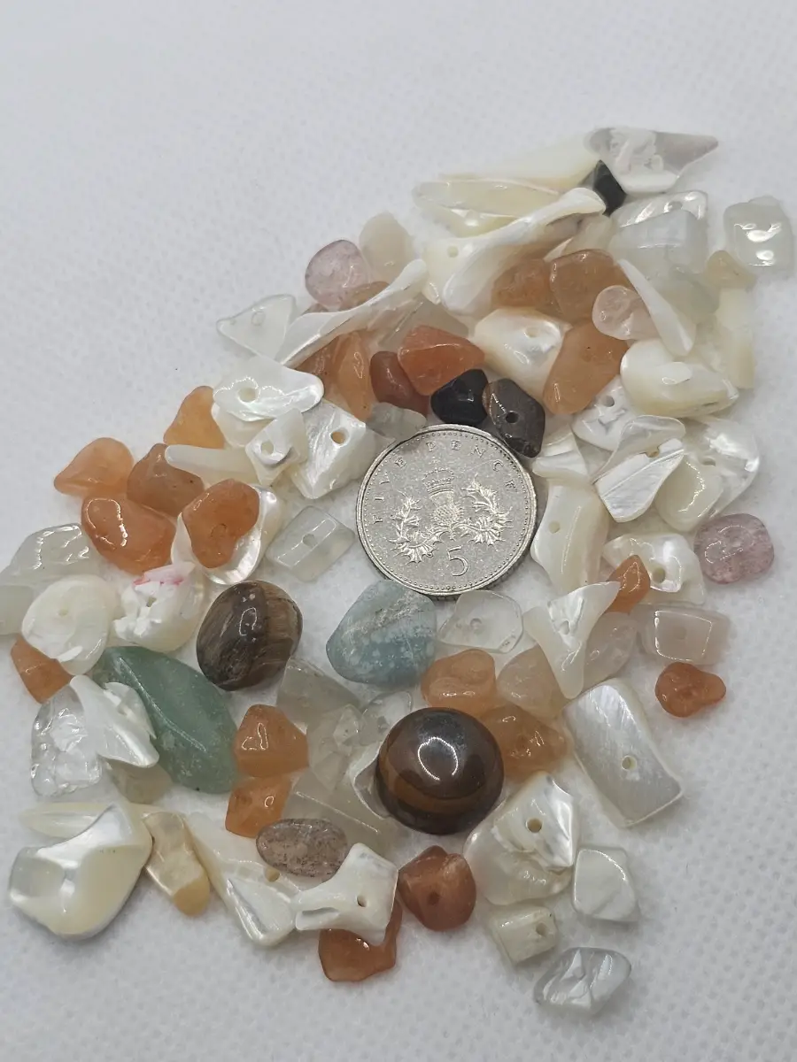 Mix of stones and stone beads