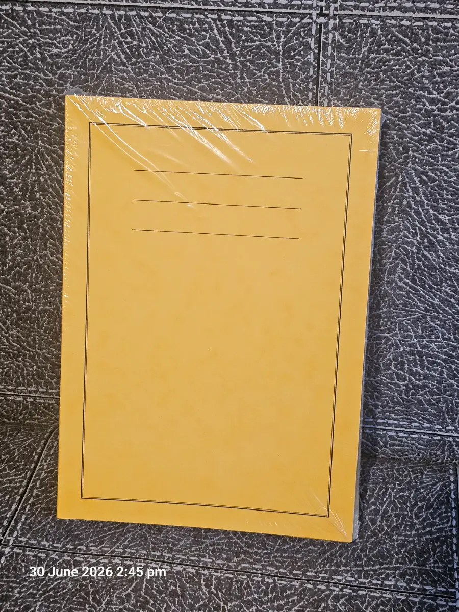 10 A4 writing books yellow with lined paper