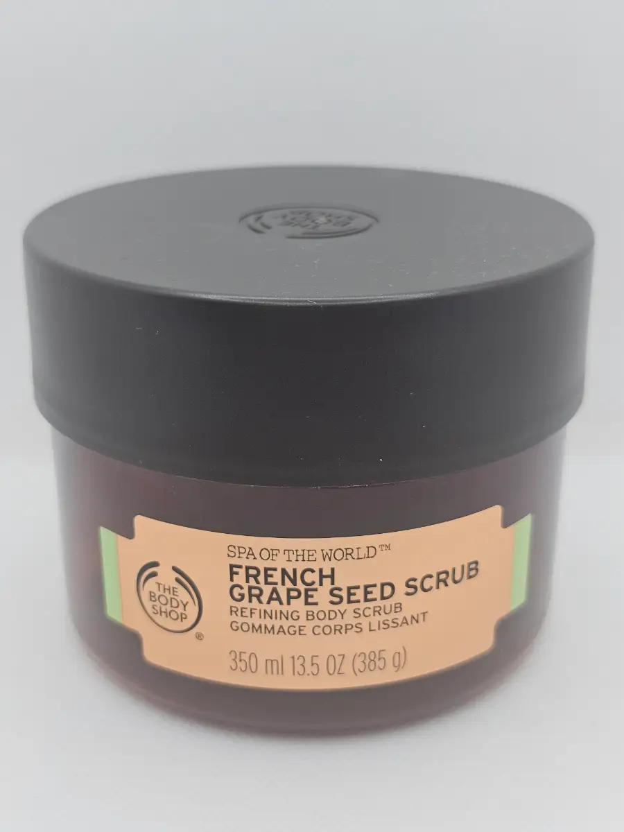 *NEW*The Body Shop French Grape Seed Scrub 385g350ml Body Scrub Spa Of The World