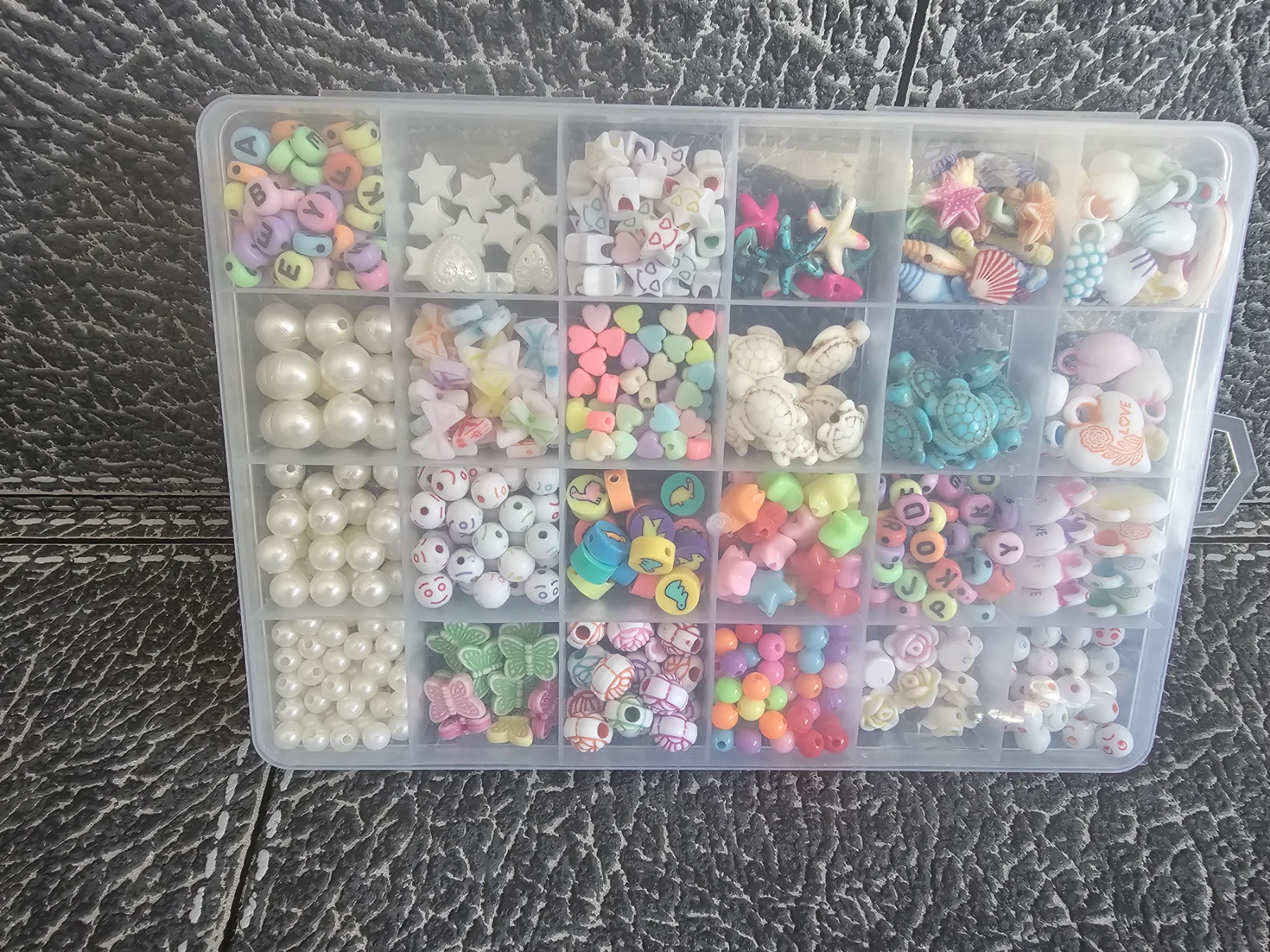 Multi Coloured Beads Different Designs for Jewellery Making