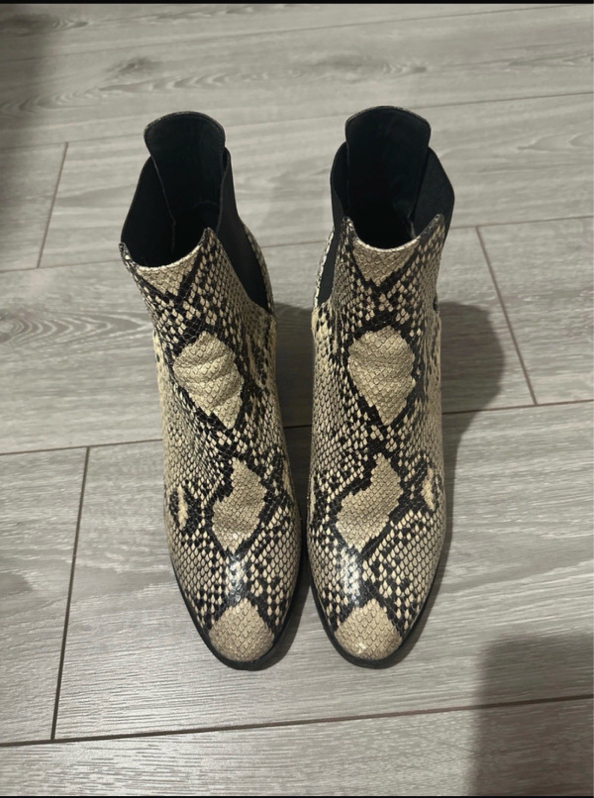 Karen Millen snakeskin ankle boots