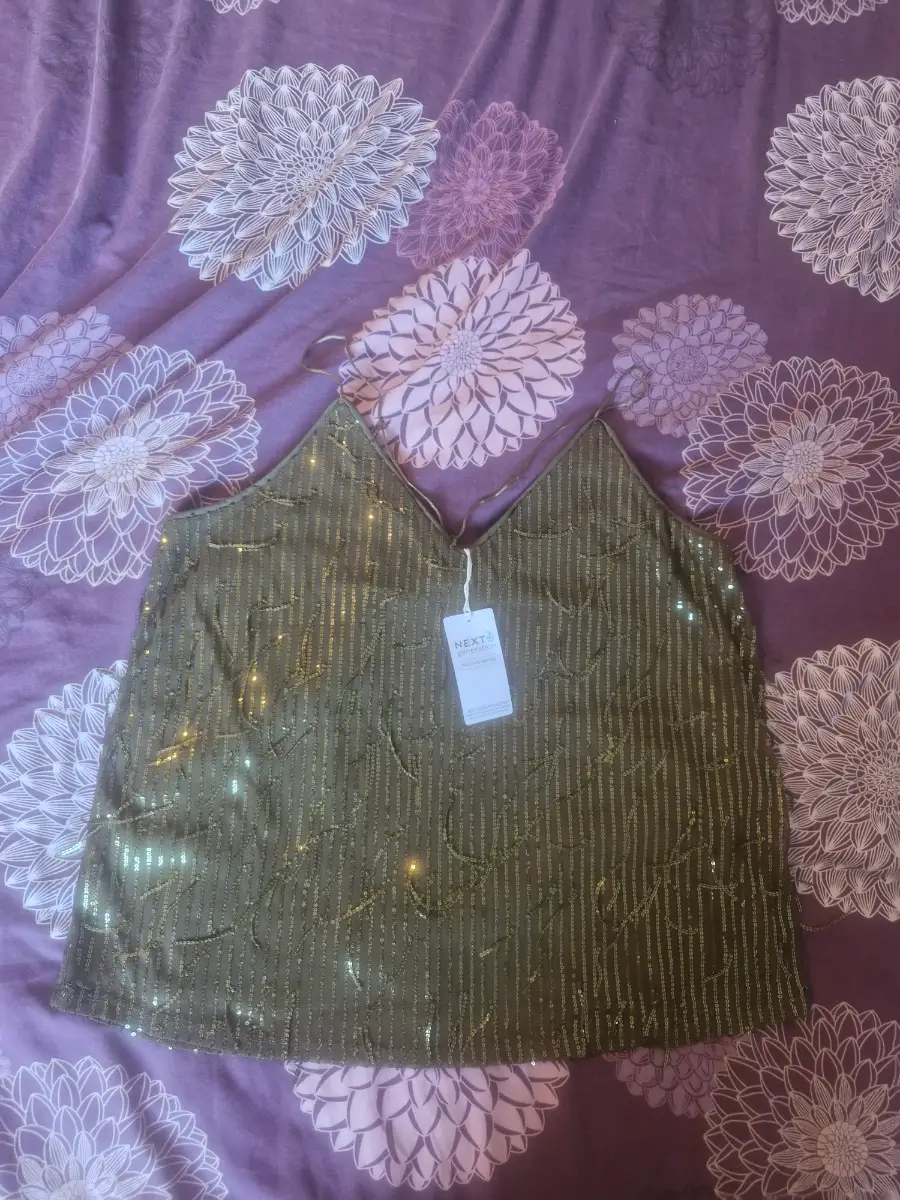 BNWT BNWT Next Stunning Sequin Cami | Size 18 | Spaghetti Straps