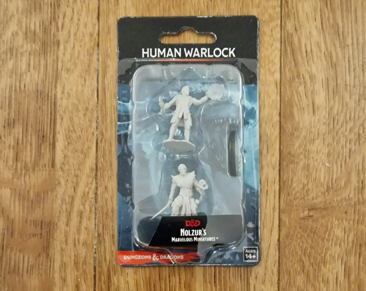 Human Warlock Dungeons and Dragons Nolzur's Marvelous Miniatures D&D DND in Pack MP