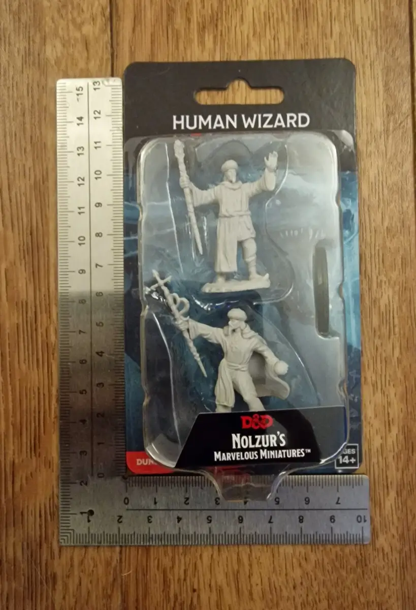 Male Human Wizard Dungeons and Dragons Nolzur's Marvelous Miniatures D&D DND in Pack MP