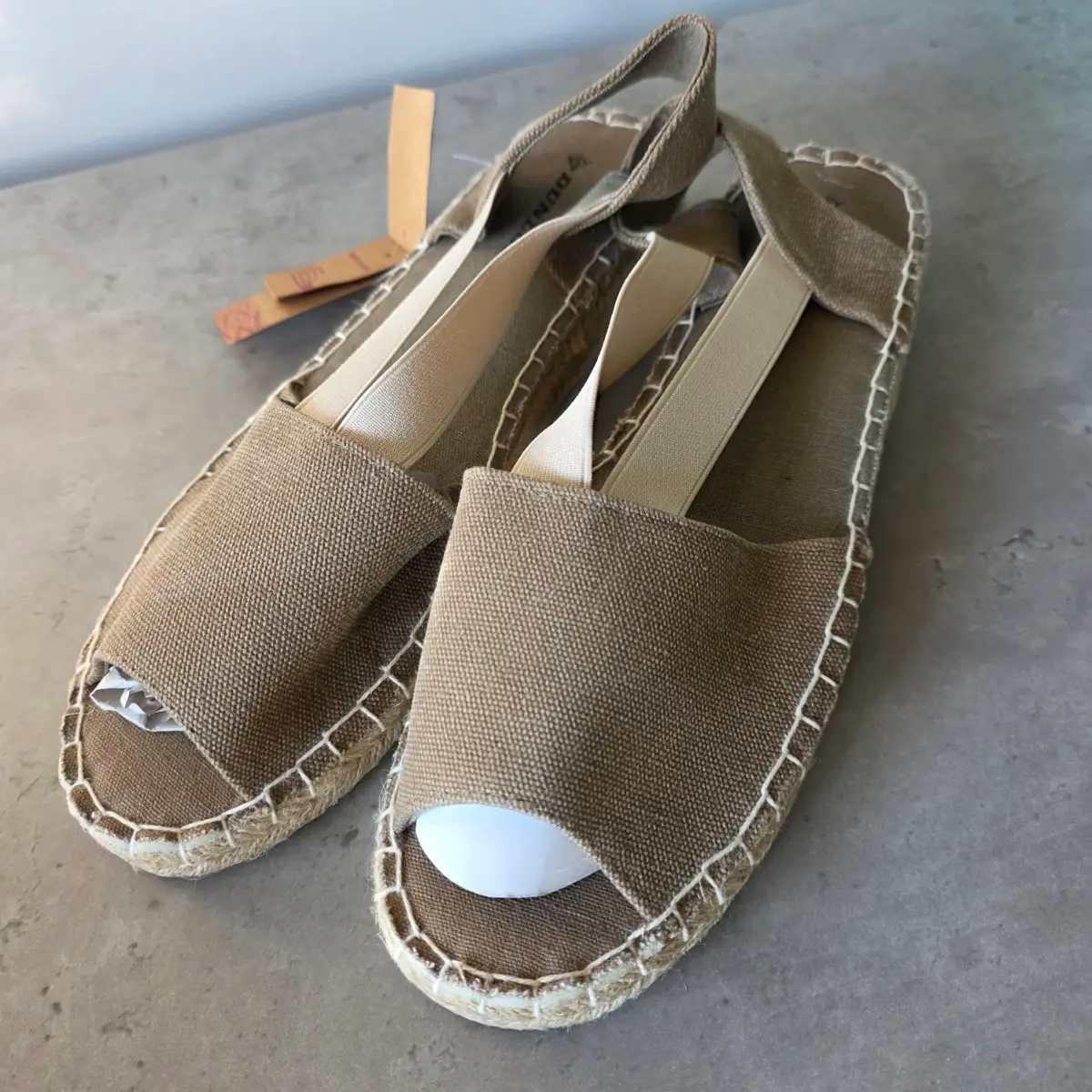 Dunlop - Size 8 - Kaki -  Espadrille Sandals Brand New And Tagged
