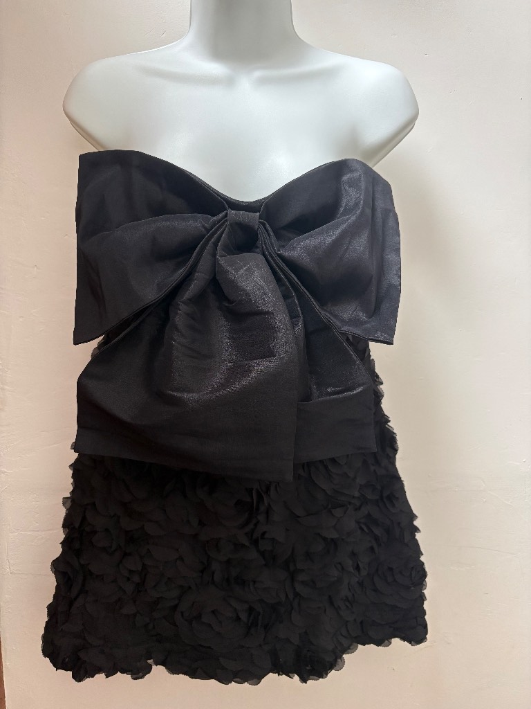 BNWT River Island petite Bandeau Bow Textured Mini Dress size 12 (sold out!!)