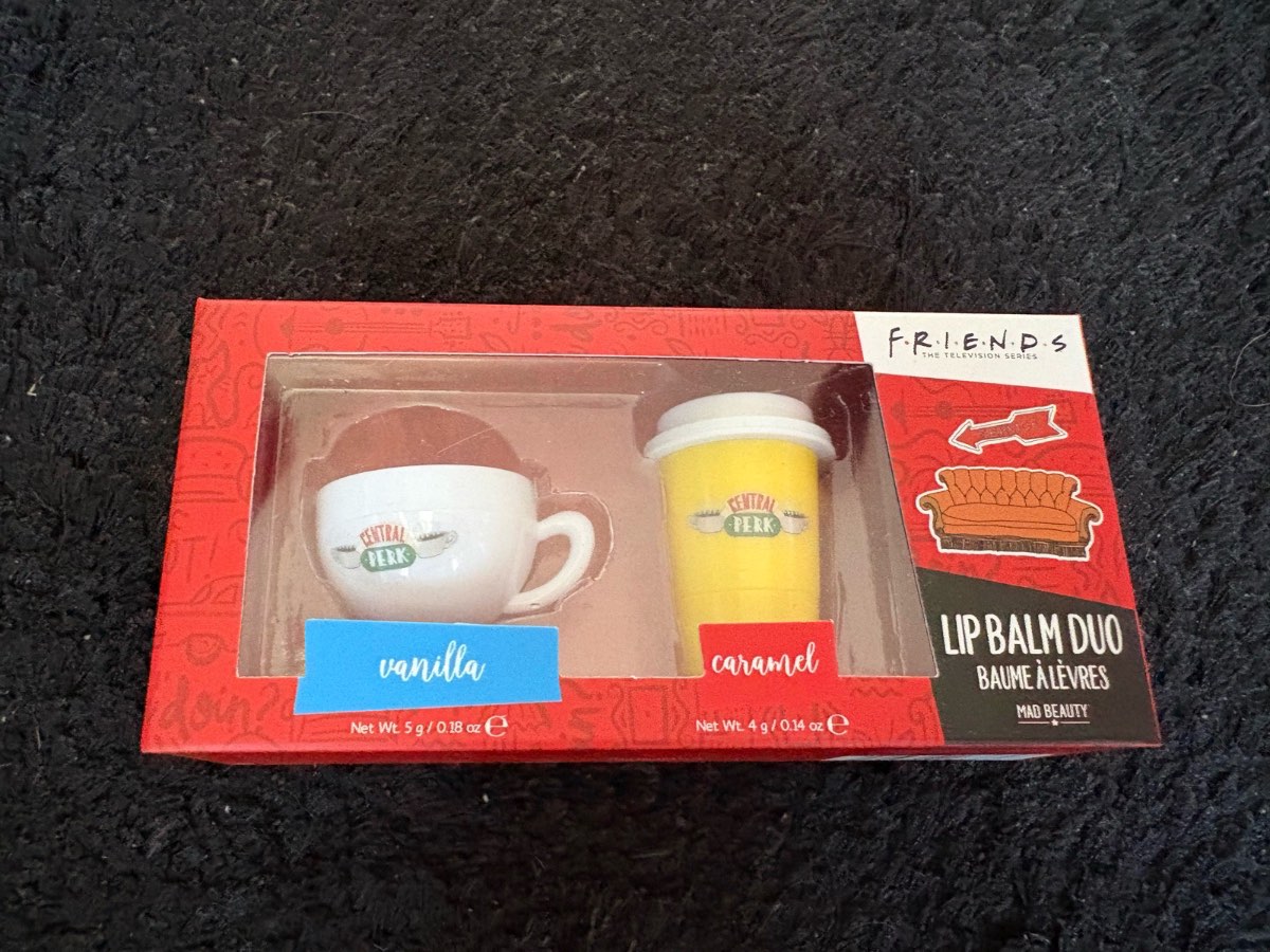 Friends lip balm central perk duo