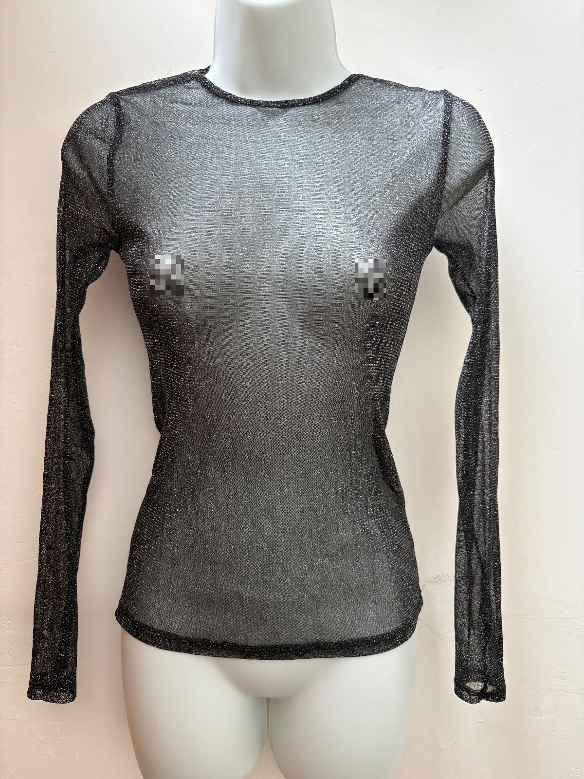 Sheer Primark stretch mesh top size 4-6