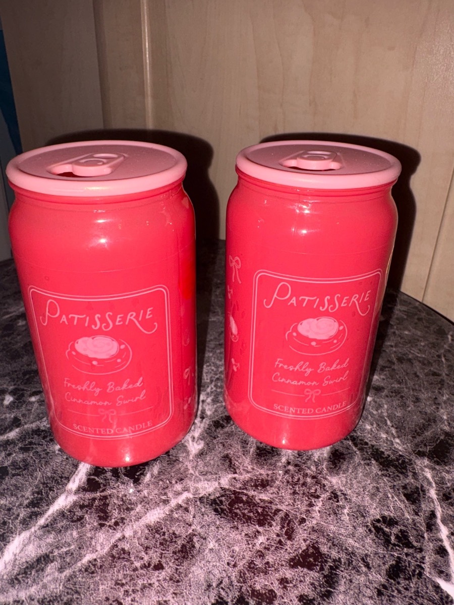 2 Patisserie unique soda can scented candles