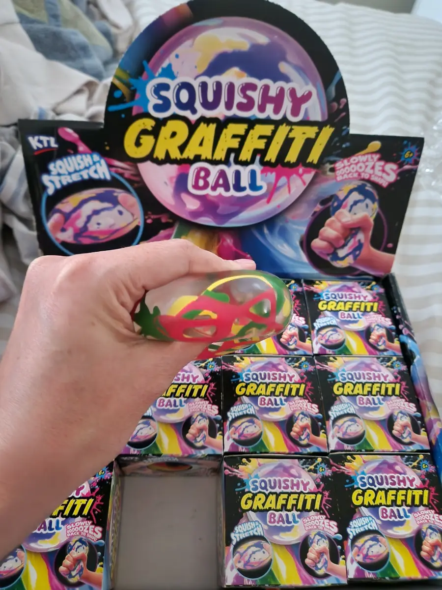 KTL Official Graffiti Squishy Ball firm squish ball