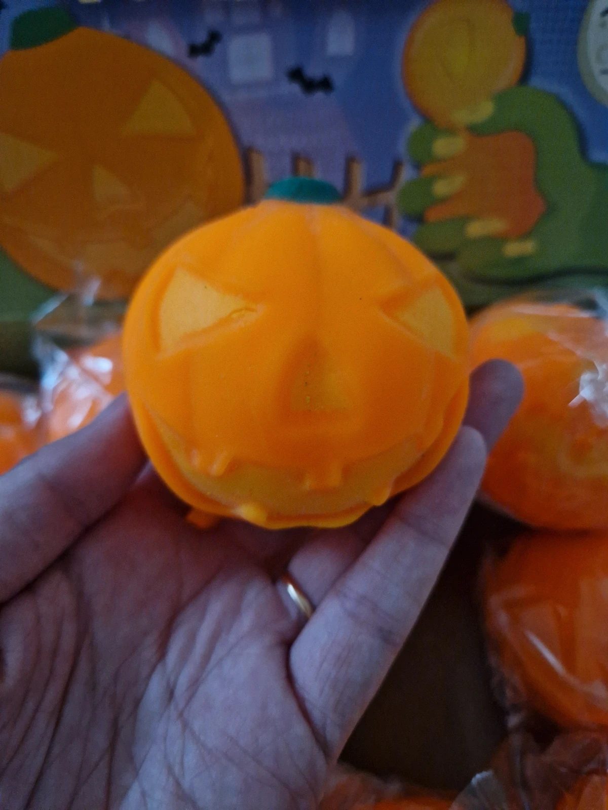 Squishy Halloween Pumpkin orange jack o lantern squishy