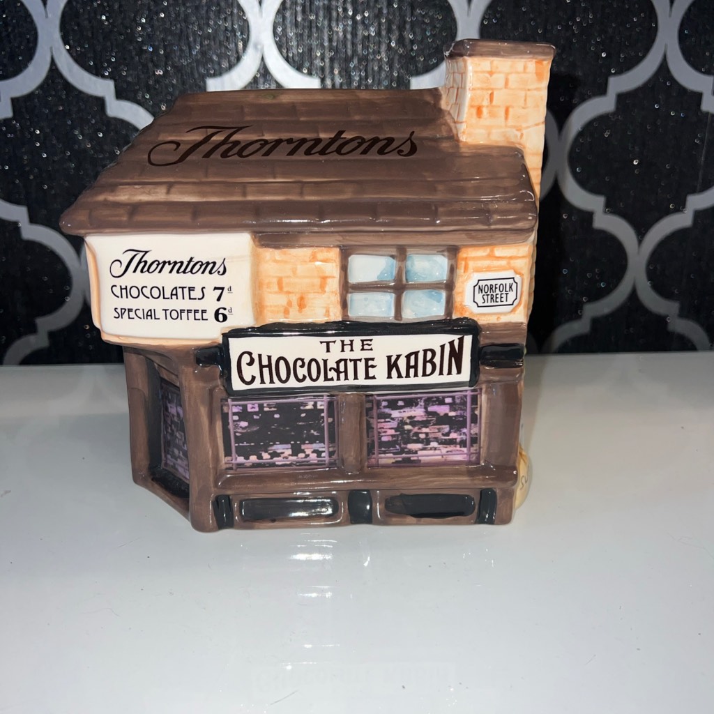 Thorntons limited edition chocolate cabin money box