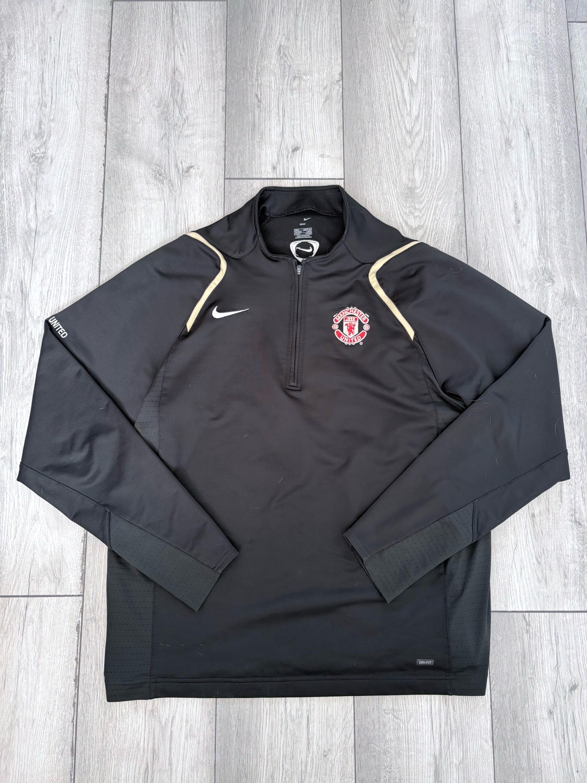 Vintage man united quarter zip uk L
