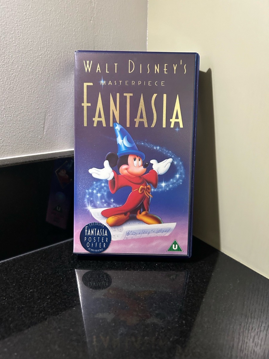 Walt Disney's Masterpiece Fantasia VHS Video - 1991 UK PAL Release Vintage (U)