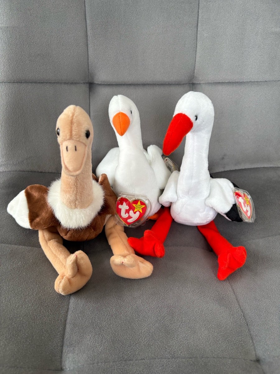 Original Ty Beanie Babies Stretch, Gracie and Stilts | With Tags | Retired