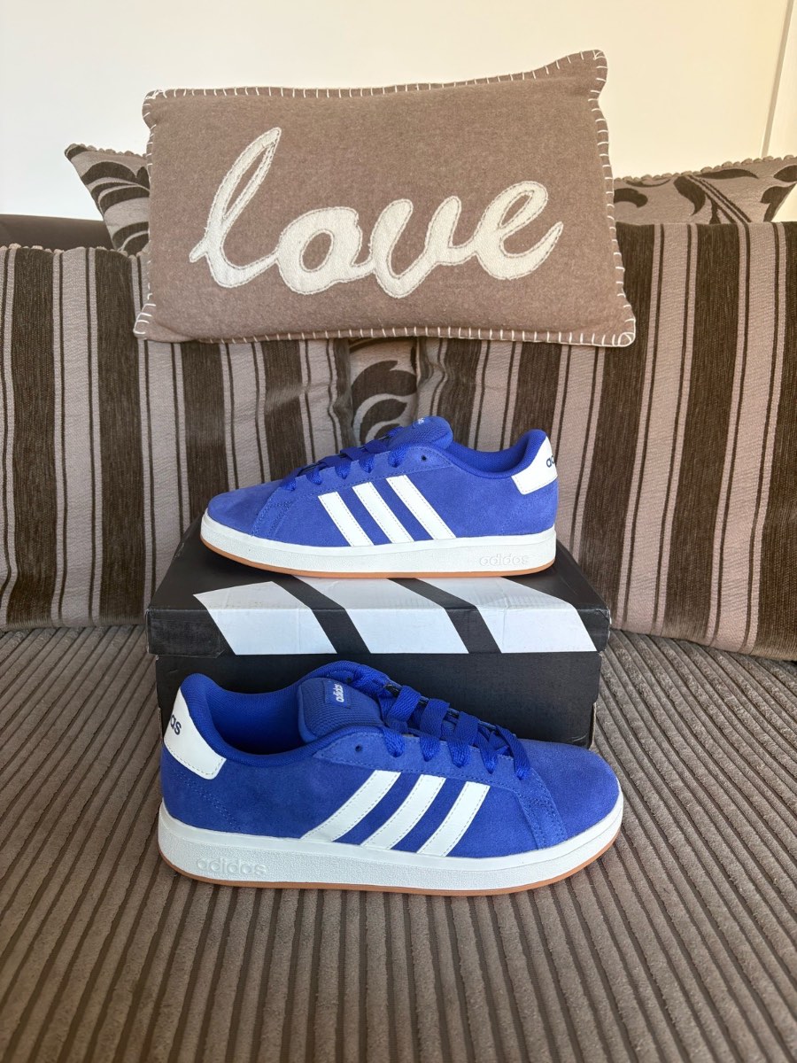 Adidas Grand Court Base 00s Trainers Royal Blue - Size 5