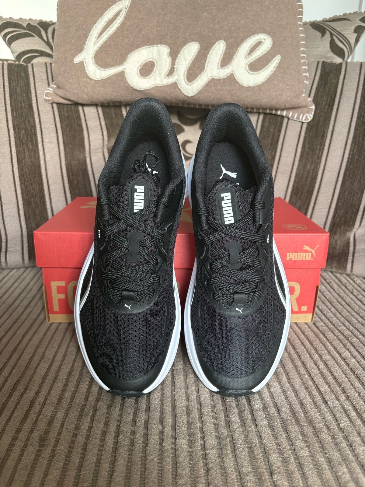 Puma Skyrocket Lite 2 Running Shoes / Trainers Black & White – Size 5