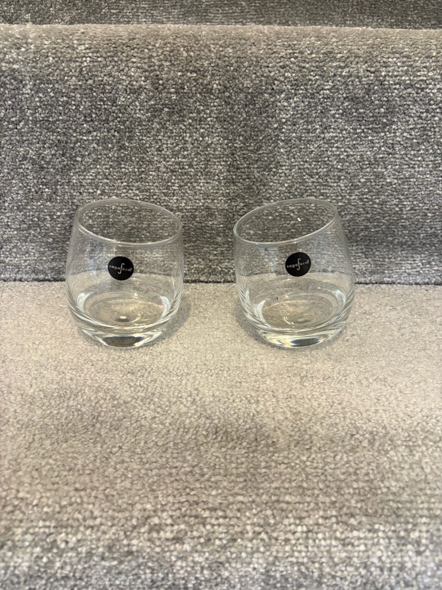 Sagaform Rocking Whiskey Glasses x2