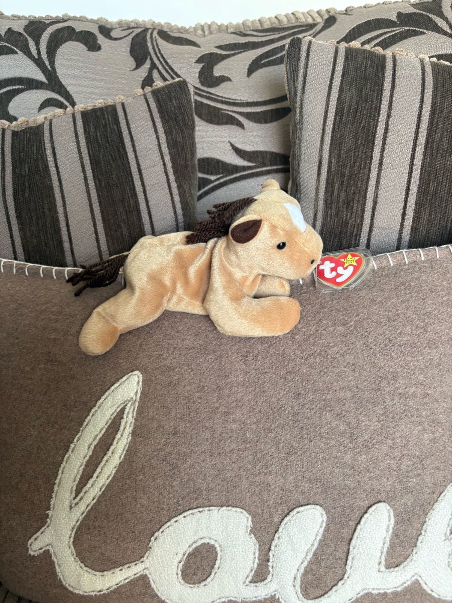 Vintage Ty Beanie Baby Derby the Horse 1995 Retired - Coarse Yarn Mane