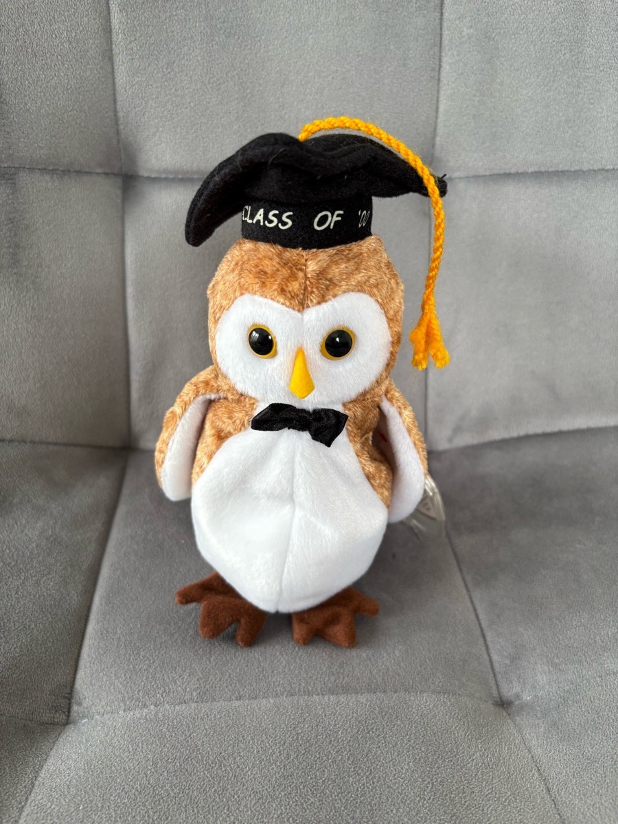 Original Ty Beanie Baby Wisest the Owl Class of ‘98 | 1997 | With Tags | Retired