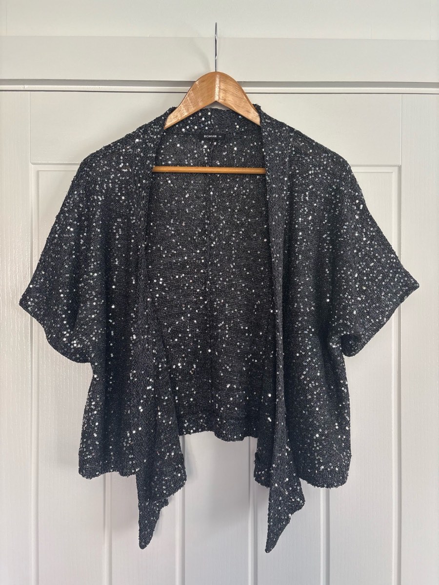 Women’s Roman Sequin Cardigan / Belero Size 20