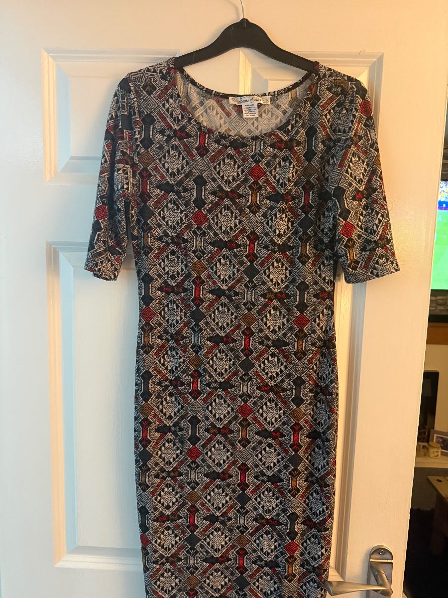 Women’s (Sans Souci) multicoloured patterned dress size medium