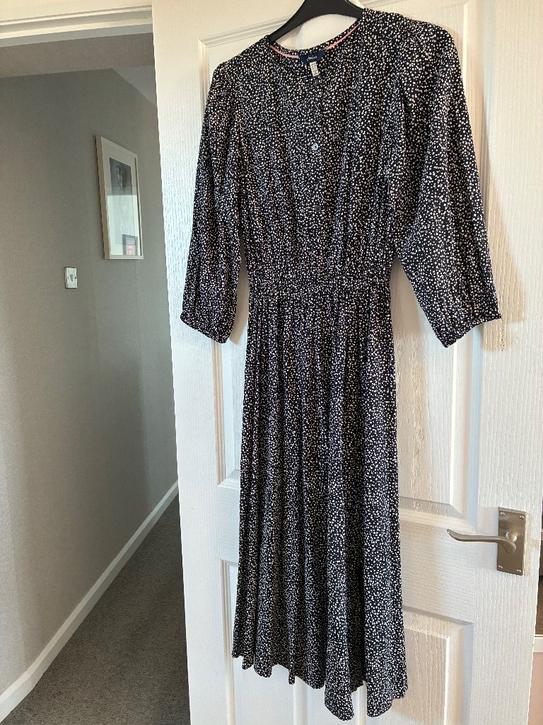 Joules blue midi dress size 10