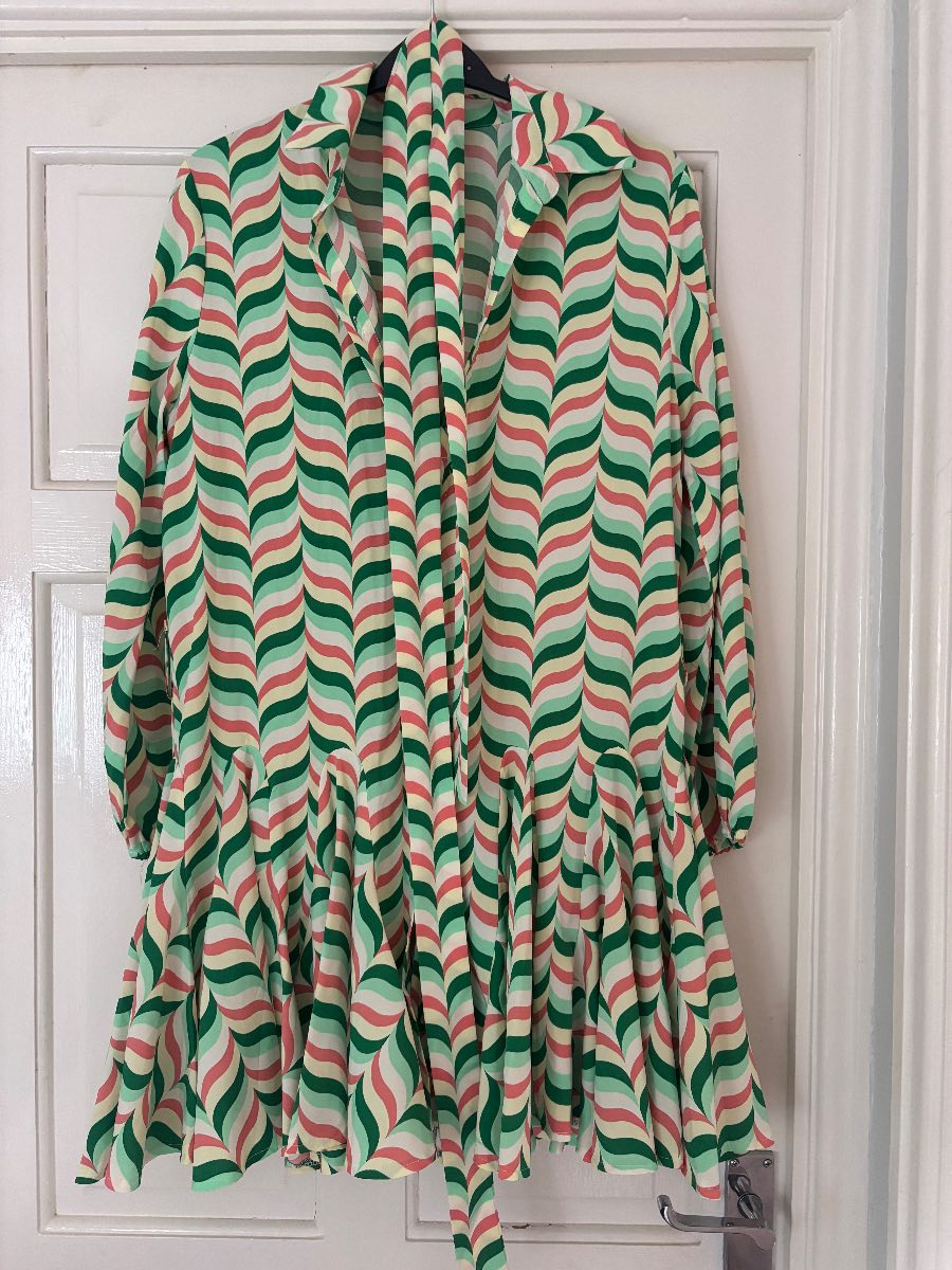 Multi coloured zig zag dress