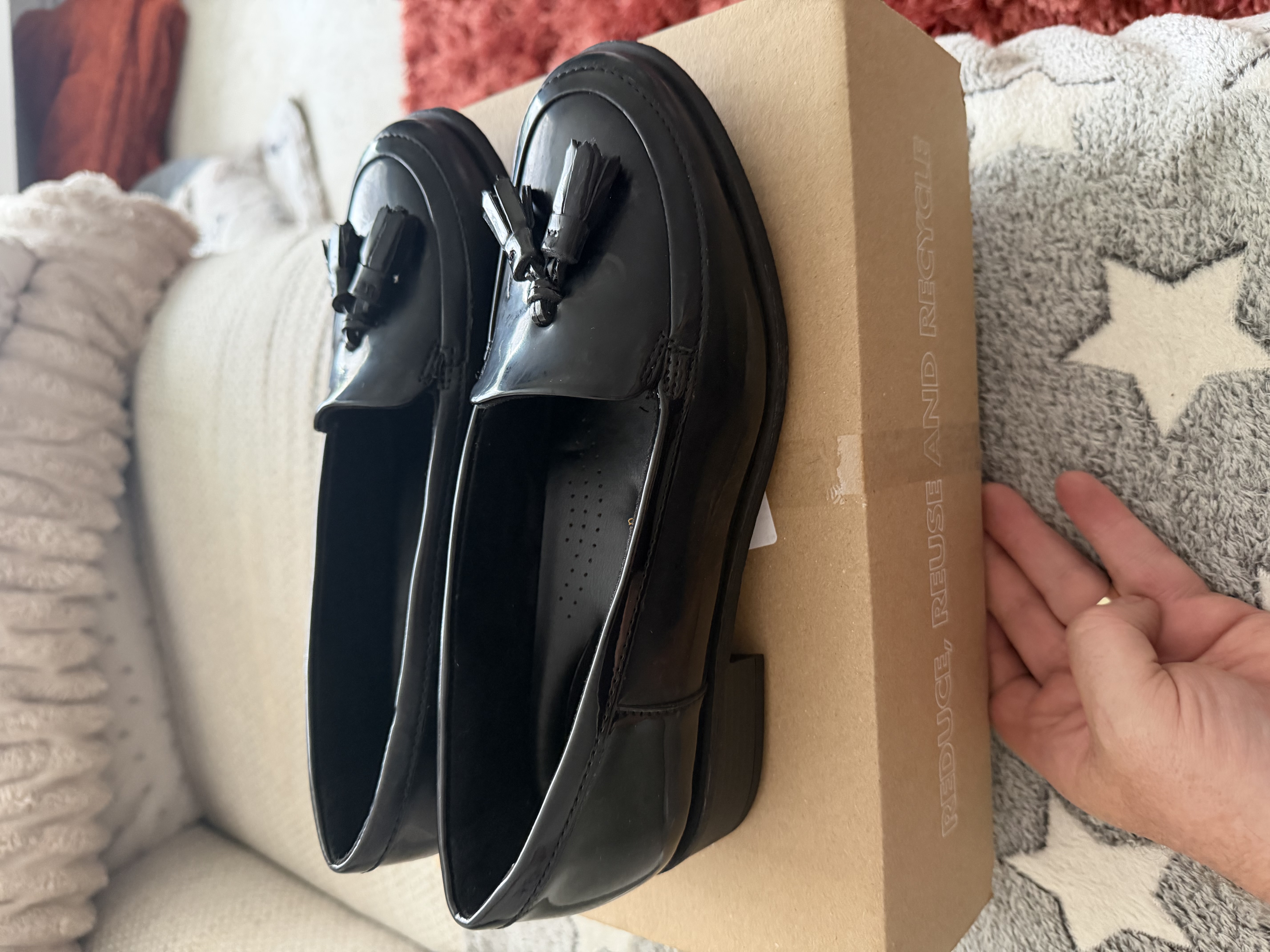 Clark’s Patent Leather Ladies Loafers size 5