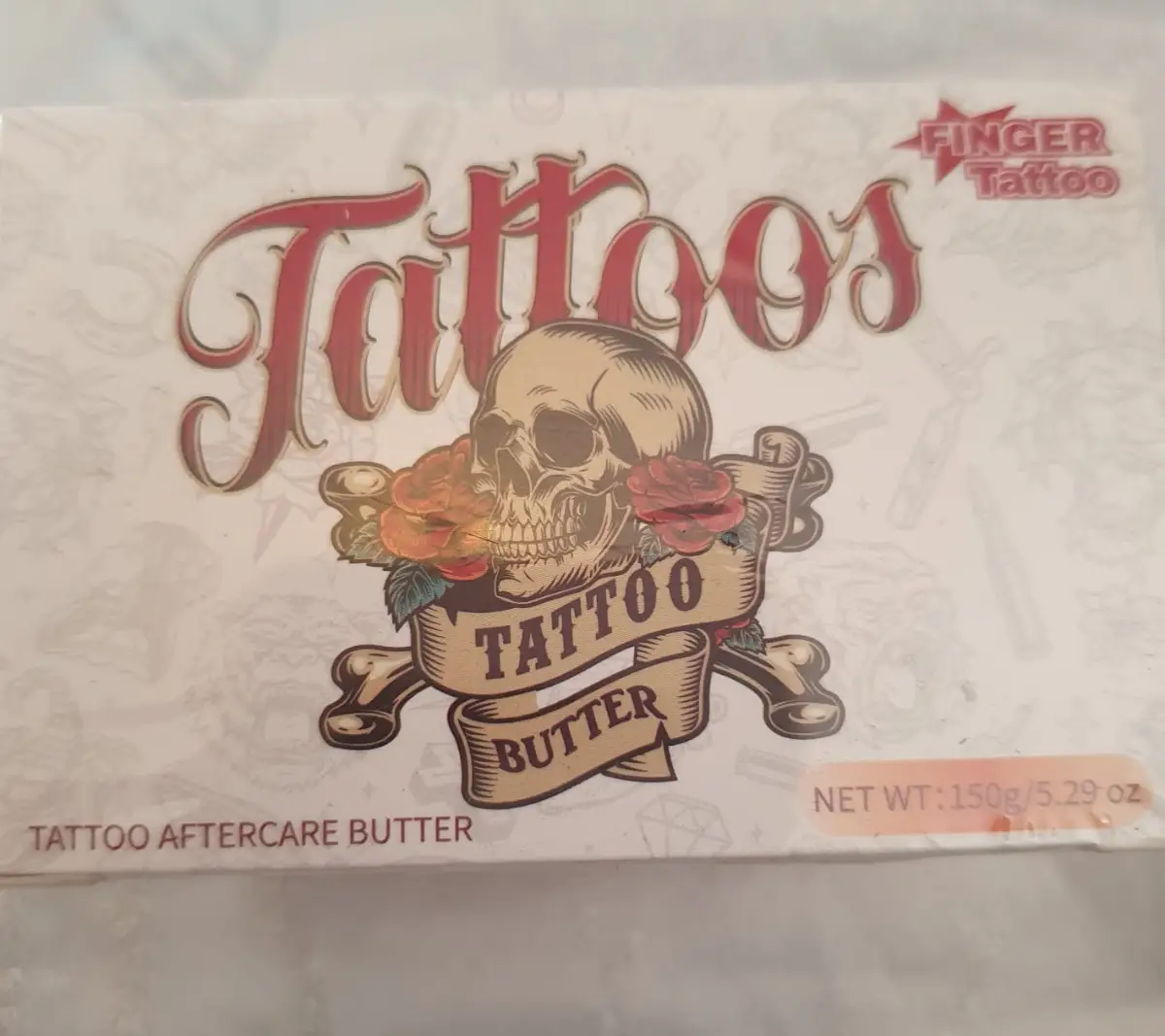 FINGER Tattoo Tattoo Butter Aftercare Cream 150g Vegan Certified Vegan
