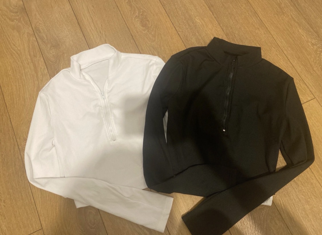 Two Long Sleeve Crop Tops