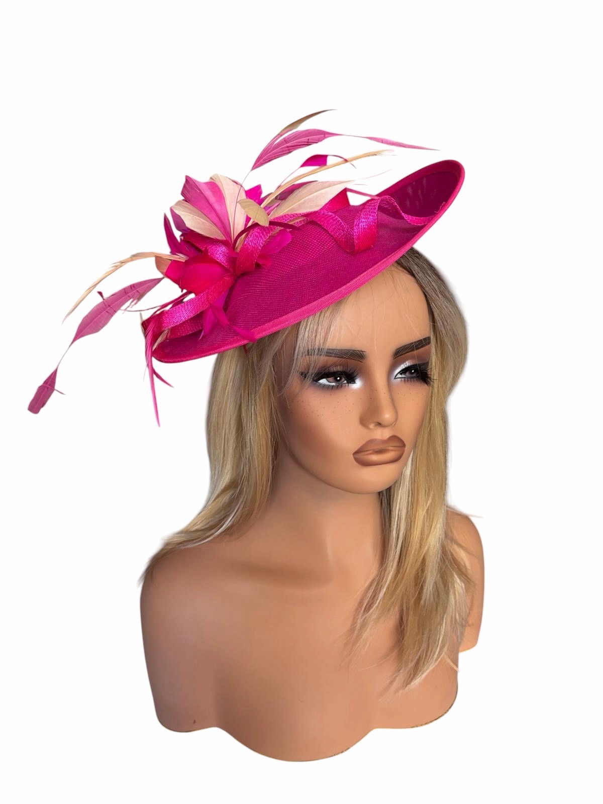 Custom fuchsia and light gold hatinator