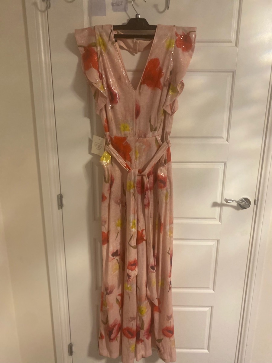 Phase eight beautiful floral Jumpsuit for women (Uk-8)