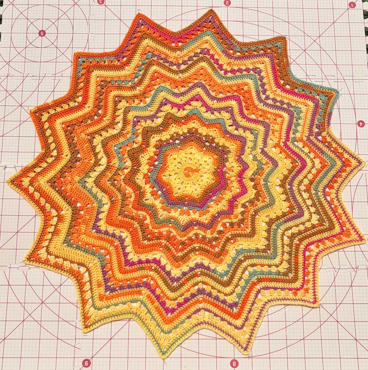 Handmade Crochet Superstar Blanket