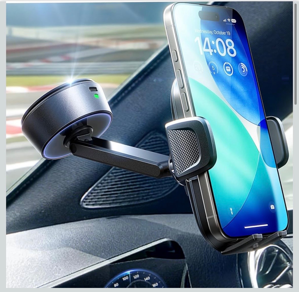 Car electric suction phone holder
