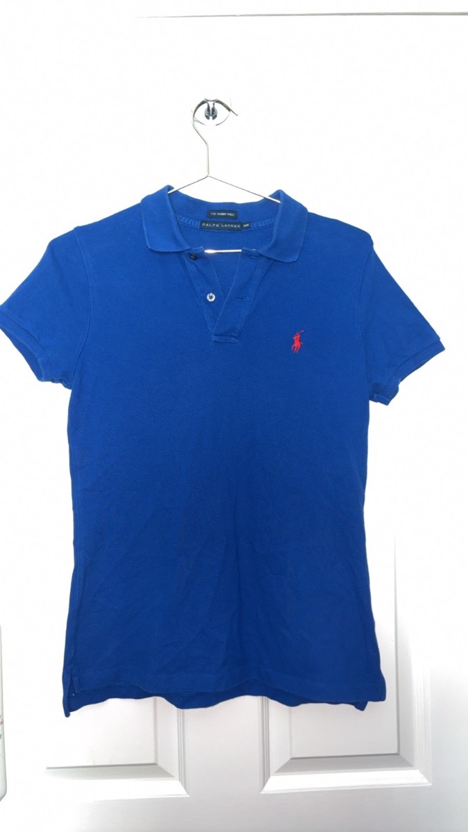 Ralph Lauren Skinny Polo Shirt | Size M | Royal Blue