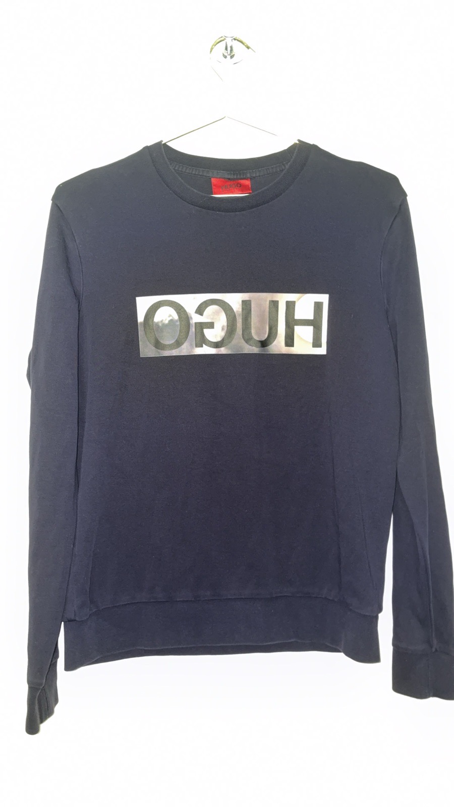 HUGO BOSS Dicagos Crew Neck Sweatshirt | Size XS | Navy Blue